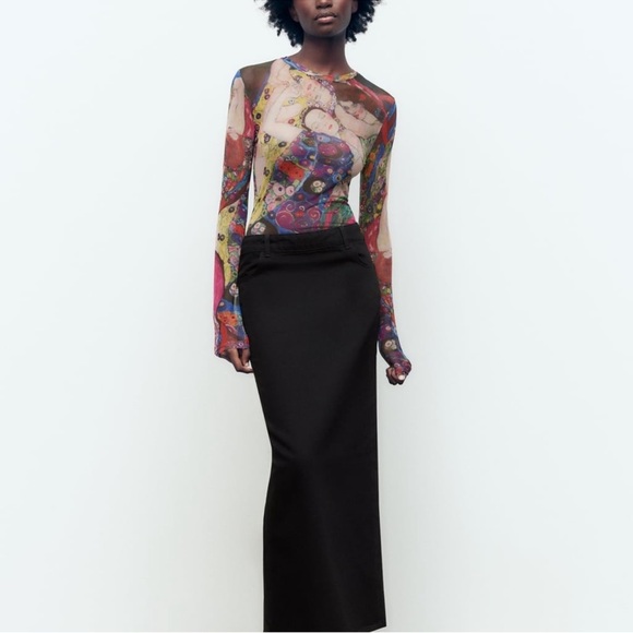 Zara Limited Edition The Virgin Gustav Klimt Long Sleeve Bodysuit - Picture 8 of 9